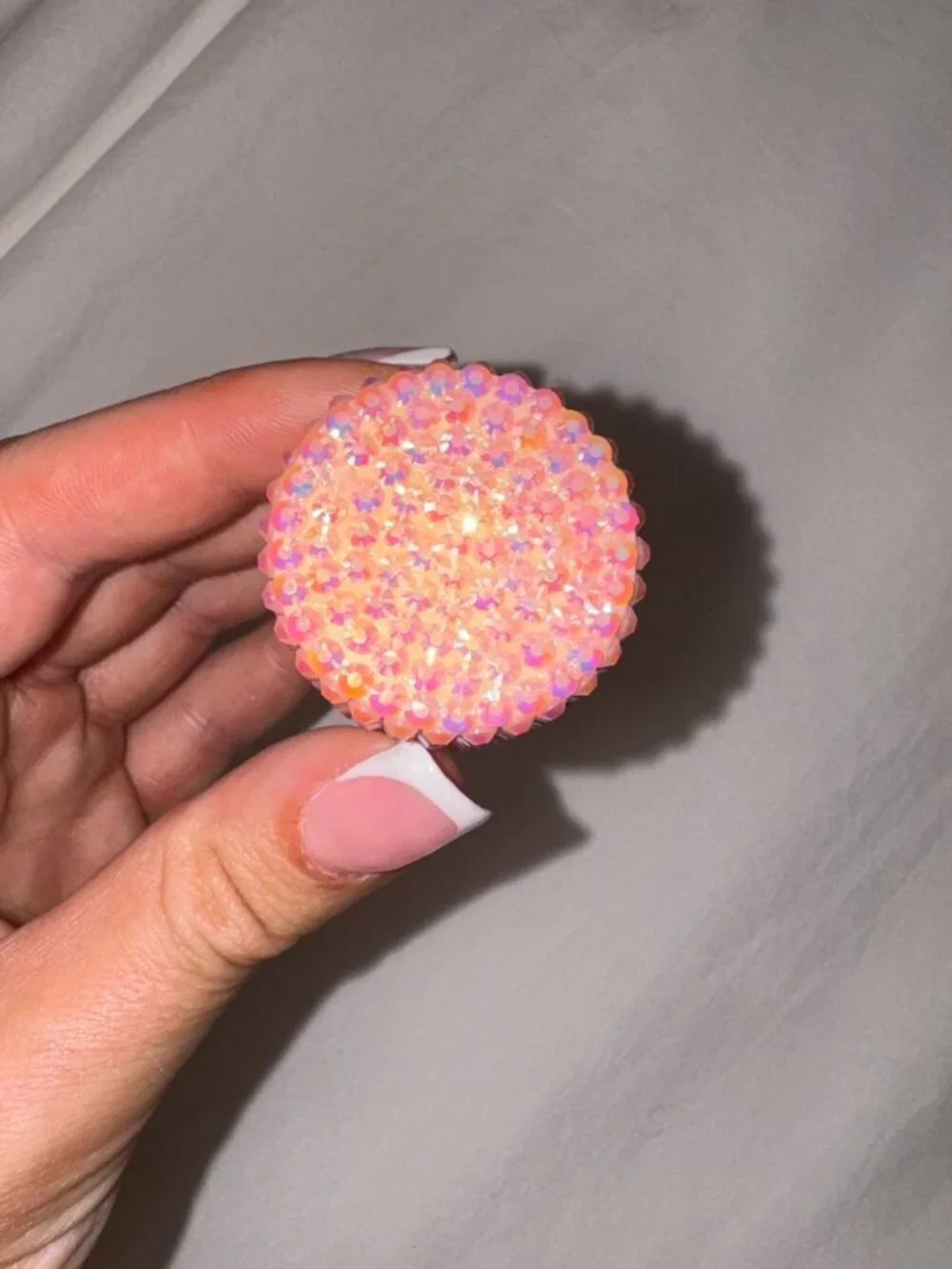 Pink bedazzled Elf Halo Glow Foundation Applicator (foundation not included)
